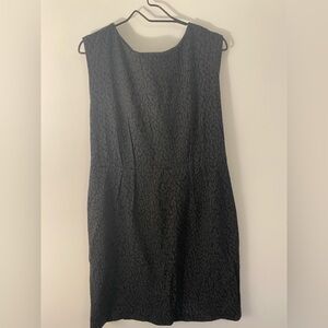 LOFT women’s winter weight dress with grey shaded leopard print size 14